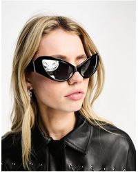 ASOS - – cat-eye-sonnenbrille mit ausgeprägtem käferaugen-design - Lyst