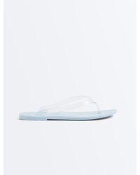 Oysho - Translucent Effect Beachwear Flip Flops - Lyst