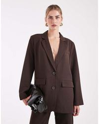 Pieces - Oversized Elegante Blazer - Lyst