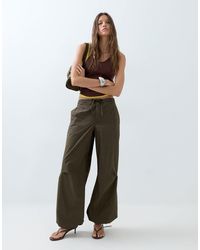 ASOS - Parachute Trouser With Toggle Hem Detail - Lyst