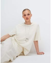ASOS - Oversized T-Shirt Van Jersey Met Textuur - Lyst
