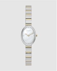 Skagen - Anita Oval Two-Hand Two-Tone Stainless Steel Watch - Lyst