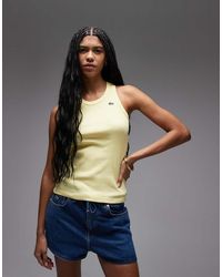 Lacoste - Ribbed Vest Top - Lyst