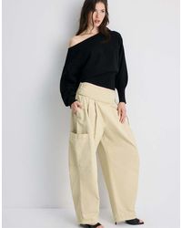 Stradivarius - Asymmetric Ribbed Hem Knit Sweater - Lyst