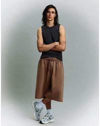 Bershka - jogger Bermuda Shorts - Lyst