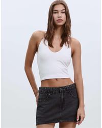 Stradivarius - – d62 – jeans-skort - Lyst