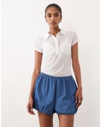 ASOS - Denim Bloomer Short Co-Ord - Lyst
