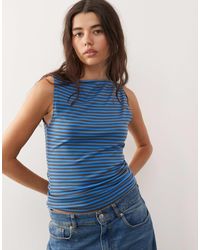 Weekday - Annie Sleeveless Boat Neck Top - Lyst