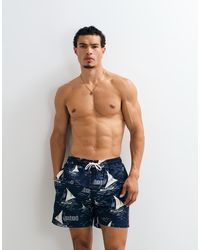 Polo Ralph Lauren - Traveller Swim Trunks Sail Boat Print - Lyst