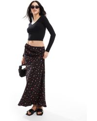 Miss Selfridge - Spun Bias Maxi Skirt - Lyst