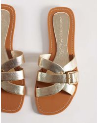 ASOS - Feature Interlocking Flat Sandals - Lyst