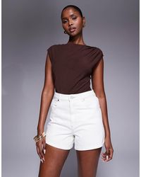 Abrand Jeans - Abrand High Rise Denim Shorts - Lyst