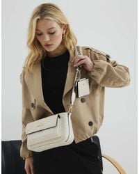 River Island - Ri Monogram Pouchette Cross Body Bag - Lyst