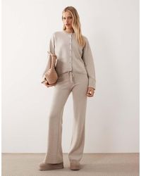 Gina Tricot - Co-ord Wool Knitted Straight Leg Trousers - Lyst