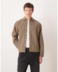 SELECTED - – kastiges, kariertes oversize-hemd - Lyst