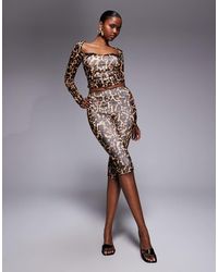 AFRM - Gianna Mesh Capri Pants - Lyst