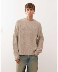 Weekday - Jersey Moteado Extragrande De Mezcla De Lana De -Neutro - Lyst