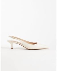 Mango - Slingback Kitten Pumps - Lyst