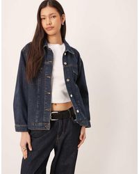 ASOS - Oversized Denim Western Jacket - Lyst