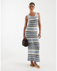 ASOS - Knit Ladder Stitch Maxi Dress - Lyst