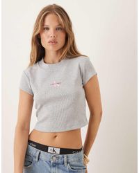 Calvin Klein - Monogram Baby Tee - Lyst