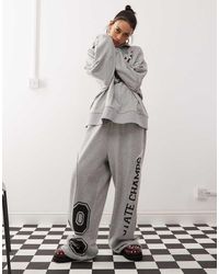 Collusion - Oversized Hoodie Met Rits En Applicatie - Lyst