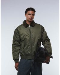 ASOS - Bomber Jacket With Faux Fur Collar - Lyst