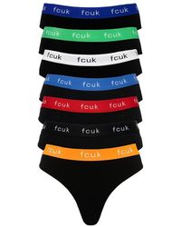 French Connection - 7 Pack Cotton Fcuk Ladies Thongs - Lyst