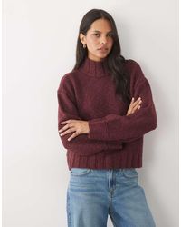 Abercrombie & Fitch - Oversized Funnel Neck Jumper - Lyst