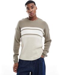 Hollister - – kastiger strickpullover - Lyst