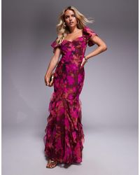 ASOS - Asos design petite – maxikleid - Lyst