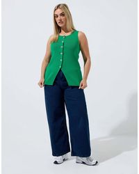 Yours Clothing - Knitted Vest Top - Lyst