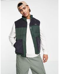 lacoste green gilet
