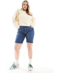 Levi's - Plus Ribcage High Waisted Bermuda Denim Shorts - Lyst