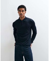 Brave Soul - Knitted 1/4 Zip Jumper With Polo Placket - Lyst