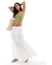 Miss Selfridge - Tiered Maxi Skirt - Lyst