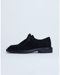 TOPSHOP - Banks Real Suede Leather Lace Up Shoe - Lyst