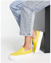 vans platform yellow