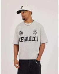 CERNUCCI - Boxy Waffle Print T-Shirt - Lyst
