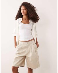 Barbour - Daya Co-ord Oversized Bermuda Over Dyed Denim Shorts - Lyst
