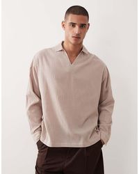 ASOS - Oversized Overhead Crinkle Texture Shirt - Lyst