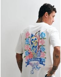 AllSaints - Cray Short Sleeve Graphic Logo T-Shirt With Back Print - Lyst