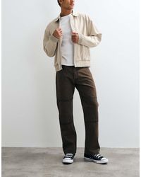 No Problemo - 100% Cotton Double Knee Twill Straight Leg Trousers - Lyst