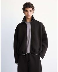 Pull&Bear - Jacke mit neoprenoptik und reißverschluss - Lyst