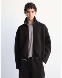 Pull&Bear - Veste zippée effet néoprène e - Lyst