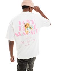 Sixth June - Love summer - t-shirt bianca ampia - Lyst