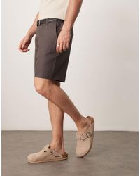 Mango - Short ajusté - chocolat - Lyst