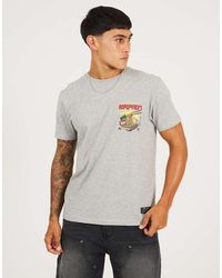 Brave Soul - Cotton Jersey Graphic T-Shirt - Lyst