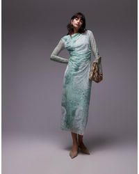 & Other Stories - Sheer Mesh Midi Dress - Lyst