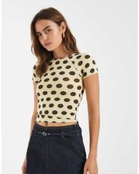 Motel - Agneta Big Dot Tee - Lyst